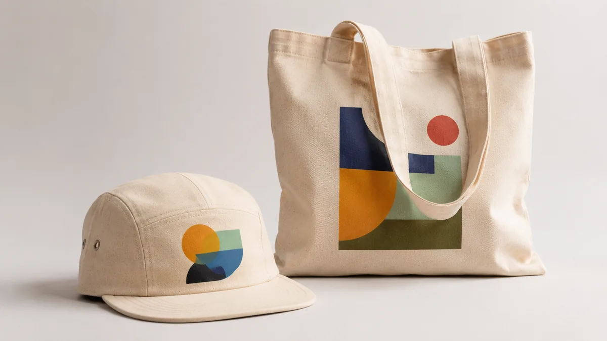 Cappellino e tote bag personalizzati con stampa DTF